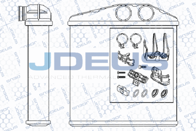 M220085A JDEUS Теплообменник, отопление салона