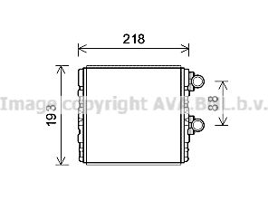 SB6081 AVA QUALITY COOLING Теплообменник, отопление салона