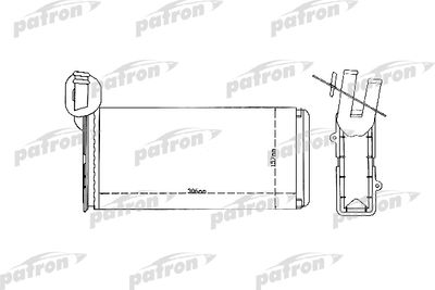 PRS2079 PATRON Теплообменник, отопление салона