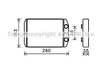 FT6395 AVA QUALITY COOLING Теплообменник, отопление салона