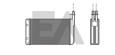 45C62002 EACLIMA Теплообменник, отопление салона