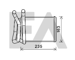 45C18009 EACLIMA Теплообменник, отопление салона