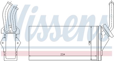 71142 NISSENS Теплообменник, отопление салона
