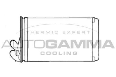 101674 AUTOGAMMA Теплообменник, отопление салона