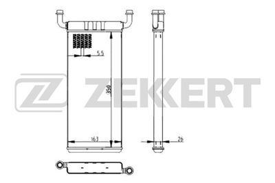 MK5118 ZEKKERT Теплообменник, отопление салона