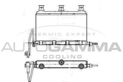 105230 AUTOGAMMA Теплообменник, отопление салона