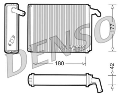 DRR09041 DENSO Теплообменник, отопление салона