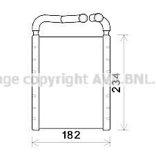 HY6356 AVA QUALITY COOLING Теплообменник, отопление салона