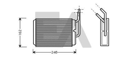 45C60012 EACLIMA Теплообменник, отопление салона