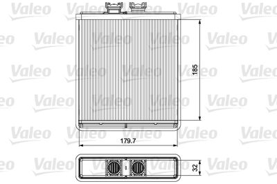 812319 VALEO Теплообменник, отопление салона