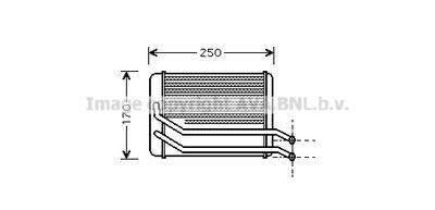 HY6118 AVA QUALITY COOLING Теплообменник, отопление салона