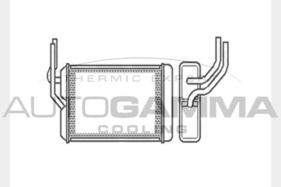 102465 AUTOGAMMA Теплообменник, отопление салона