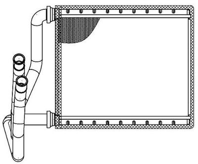 LRh1918 LUZAR Теплообменник, отопление салона