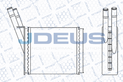 M220023A JDEUS Теплообменник, отопление салона