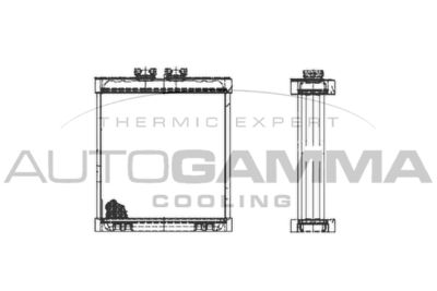 102996 AUTOGAMMA Теплообменник, отопление салона