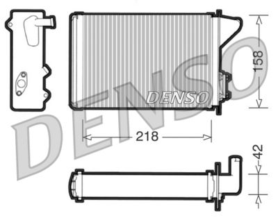 DRR09040 DENSO Теплообменник, отопление салона