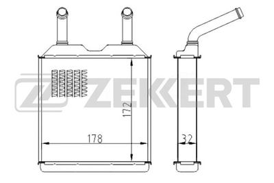 MK5001 ZEKKERT Теплообменник, отопление салона