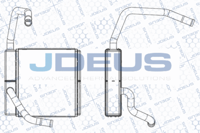 M2120190 JDEUS Теплообменник, отопление салона