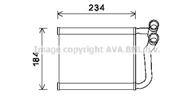 HY6253 AVA QUALITY COOLING Теплообменник, отопление салона