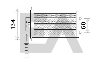 45C28023 EACLIMA Теплообменник, отопление салона