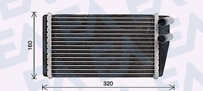 45C05025 EACLIMA Теплообменник, отопление салона