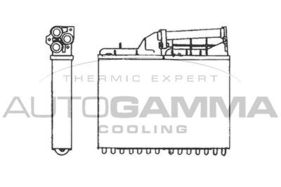 101623 AUTOGAMMA Теплообменник, отопление салона