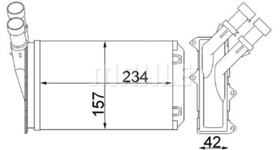 WG2180205 WILMINK GROUP Теплообменник, отопление салона