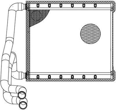 LRh0823 LUZAR Теплообменник, отопление салона
