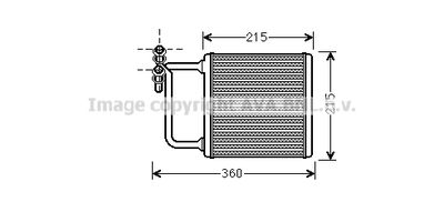 MSA6470 AVA QUALITY COOLING Теплообменник, отопление салона