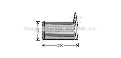 HD6203 AVA QUALITY COOLING Теплообменник, отопление салона