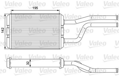 811545 VALEO Теплообменник, отопление салона