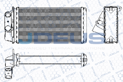 RA2110890 JDEUS Теплообменник, отопление салона