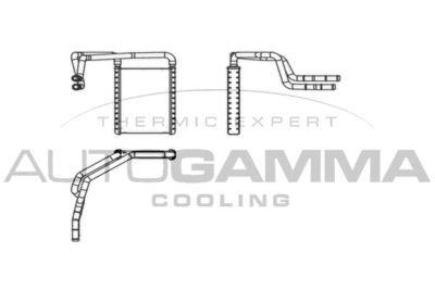 110017 AUTOGAMMA Теплообменник, отопление салона