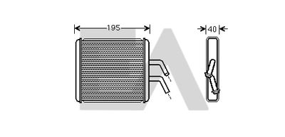 45C36028 EACLIMA Теплообменник, отопление салона