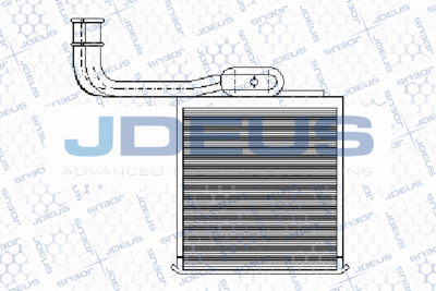 M242001A JDEUS Теплообменник, отопление салона