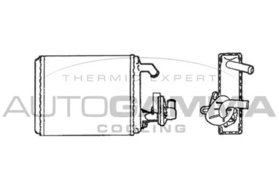 101645 AUTOGAMMA Теплообменник, отопление салона