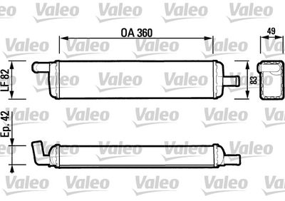 883473 VALEO Теплообменник, отопление салона