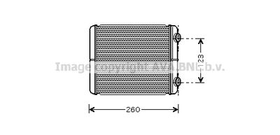 RT6344 AVA QUALITY COOLING Теплообменник, отопление салона