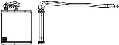 LRh1013 LUZAR Теплообменник, отопление салона