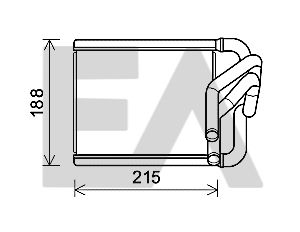 45C36030 EACLIMA Теплообменник, отопление салона