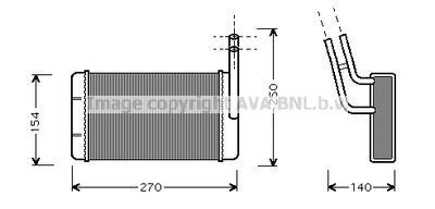 FD6132 AVA QUALITY COOLING Теплообменник, отопление салона