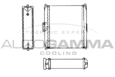 101631 AUTOGAMMA Теплообменник, отопление салона