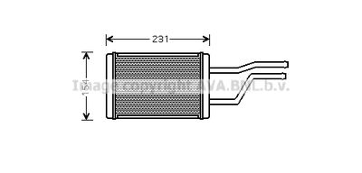 TO6326 AVA QUALITY COOLING Теплообменник, отопление салона