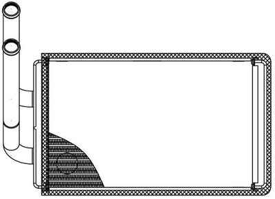 LRh0543 LUZAR Теплообменник, отопление салона