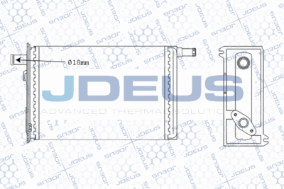 M223009A JDEUS Теплообменник, отопление салона