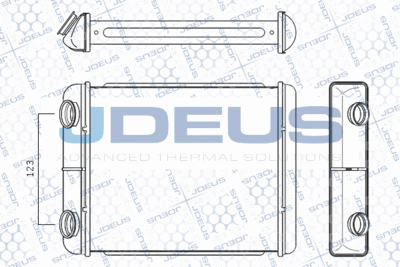 M223032A JDEUS Теплообменник, отопление салона