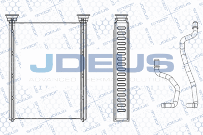 M2190230 JDEUS Теплообменник, отопление салона