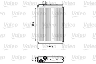 811507 VALEO Теплообменник, отопление салона