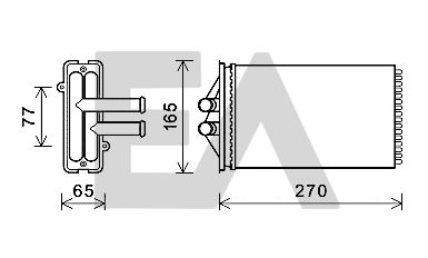 45C58001 EACLIMA Теплообменник, отопление салона