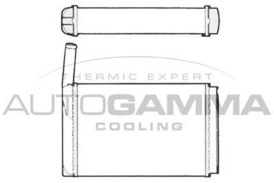 101764 AUTOGAMMA Теплообменник, отопление салона